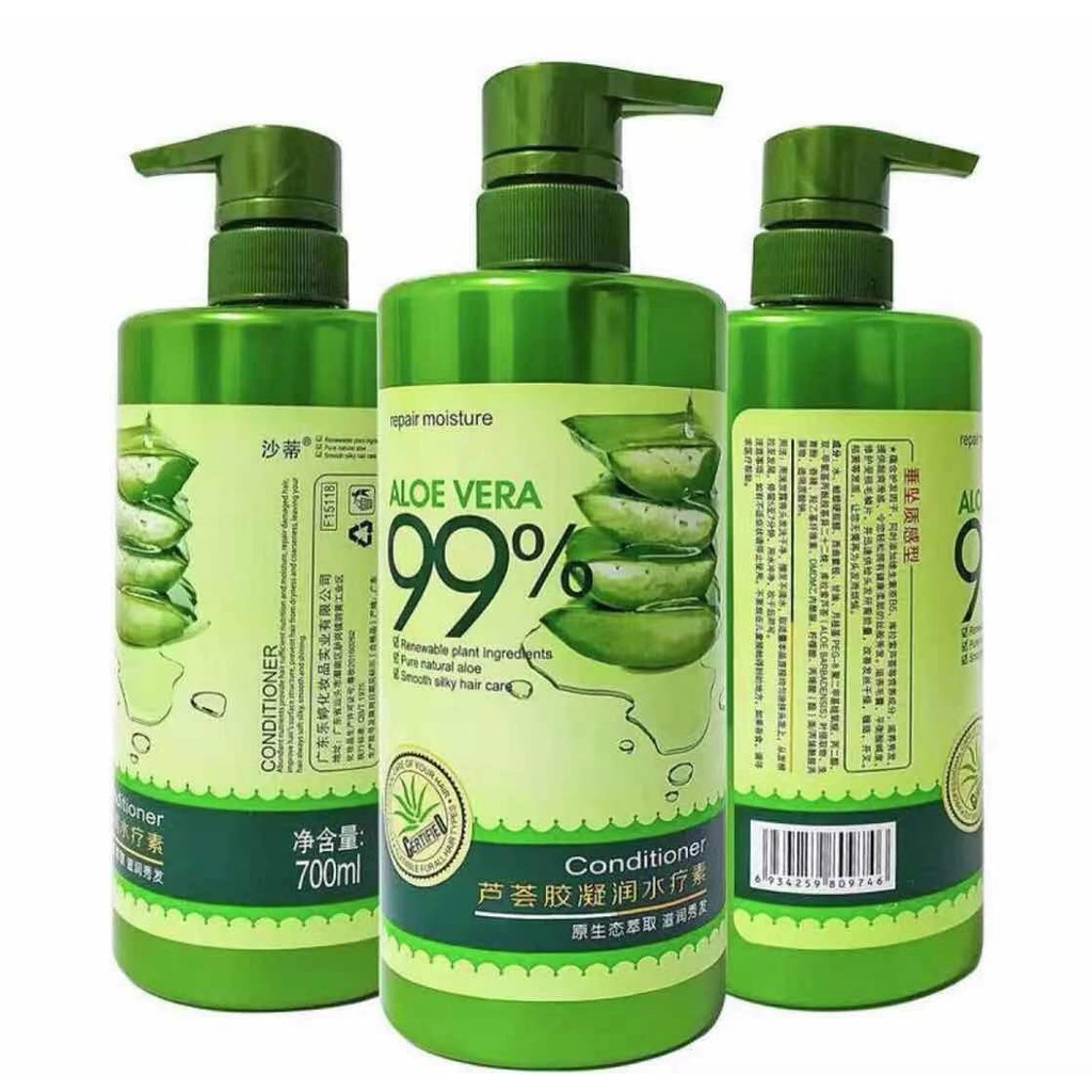 NEW 99 Aloe Vera Hair Shampoo 800ML & Conditioner 700ML Shopee Philippines