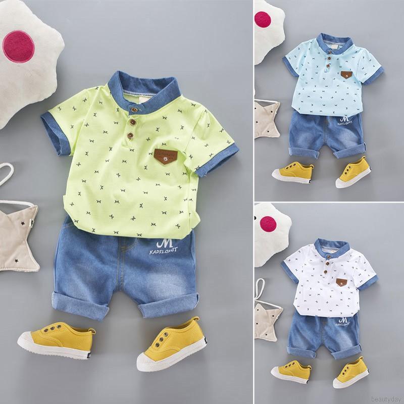 Cod Ready Stock Kids Terno Boys Terno Baby Boy Clothing Set Two Piece