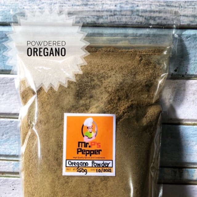 Mr. P's Oregano Powder 100g, 250g Resealable pack Shopee Philippines