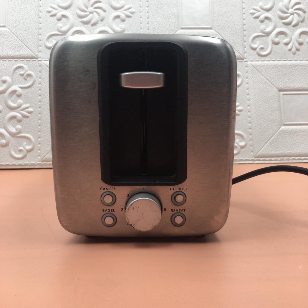 Stainless Steel Heavy Duty 2 slice Bread Toaster Rust free with 4