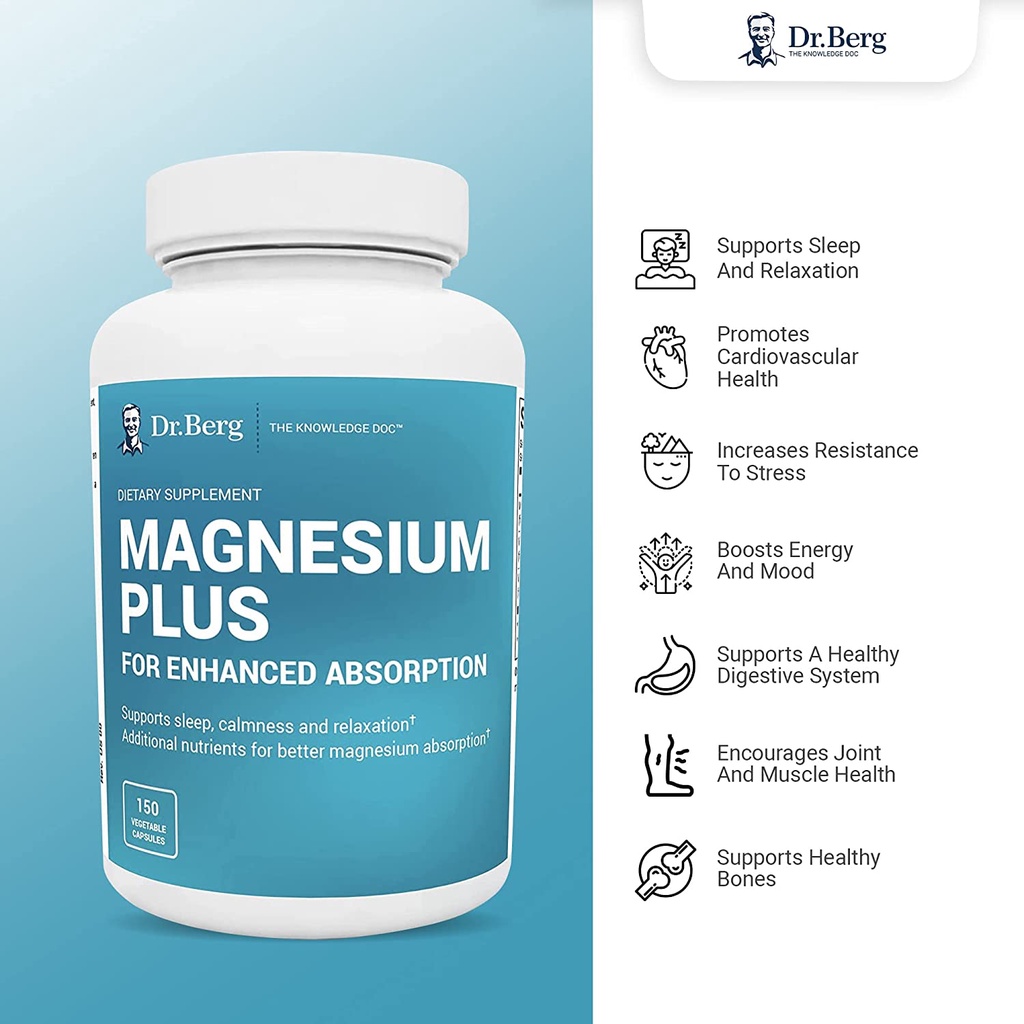 Dr Berg Magnesium Plus 150 capsules Shopee Philippines