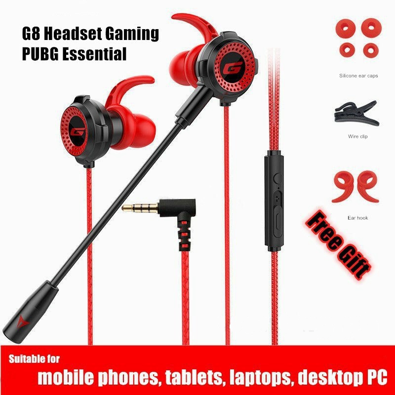 G11 noisecanceling bass surround gaming headset with dual microphones