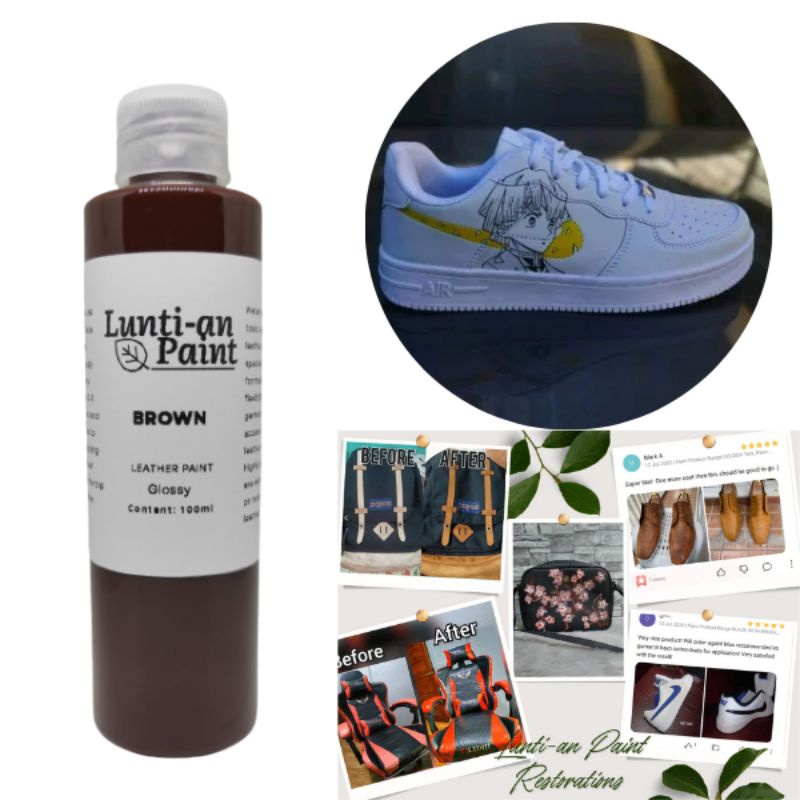 Brown Glossy Leather Paint / Shoe Paint Shopee Philippines