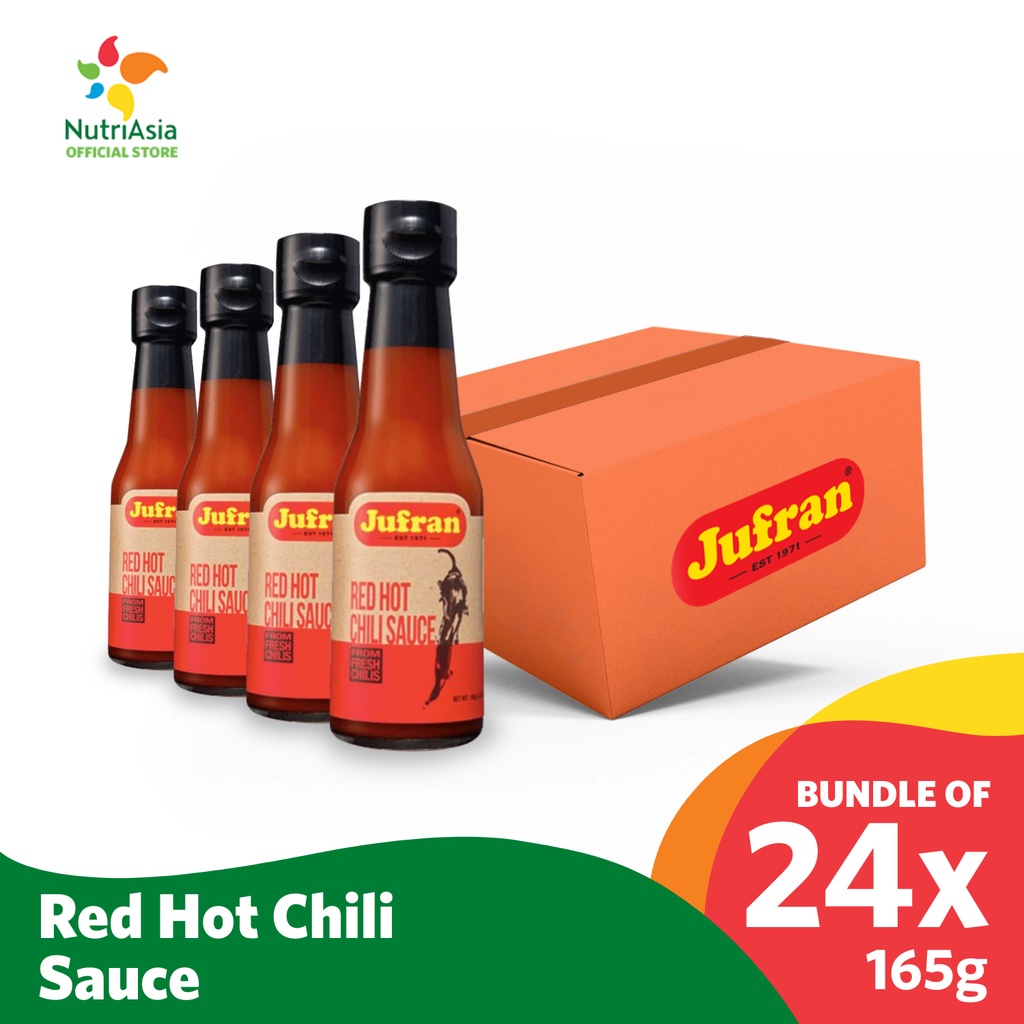 Jufran Red Hot Chili Sauce 165 g Bundle of 24 Shopee Philippines