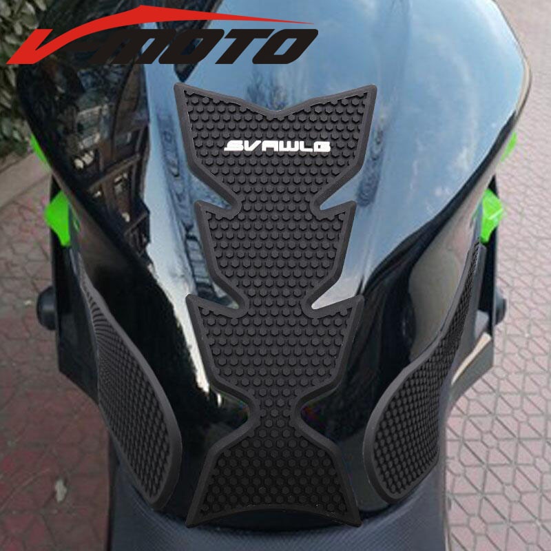 Black 2019 Motorcycle Tank Traction Pad Side Gas Knee Grip Protector
