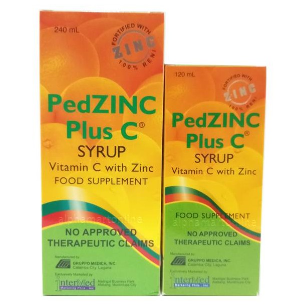 Pedzinc Plus C Syrup 240ml/120ml Shopee Philippines