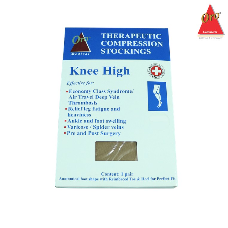 Oro Therapeutic Compression Knee High Stockings 1520mmHg Shopee