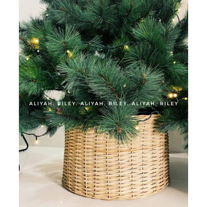 Christmas Tree Basket Handmade Rattan Handwovern Christmas Light Christmas Decor Home Decor