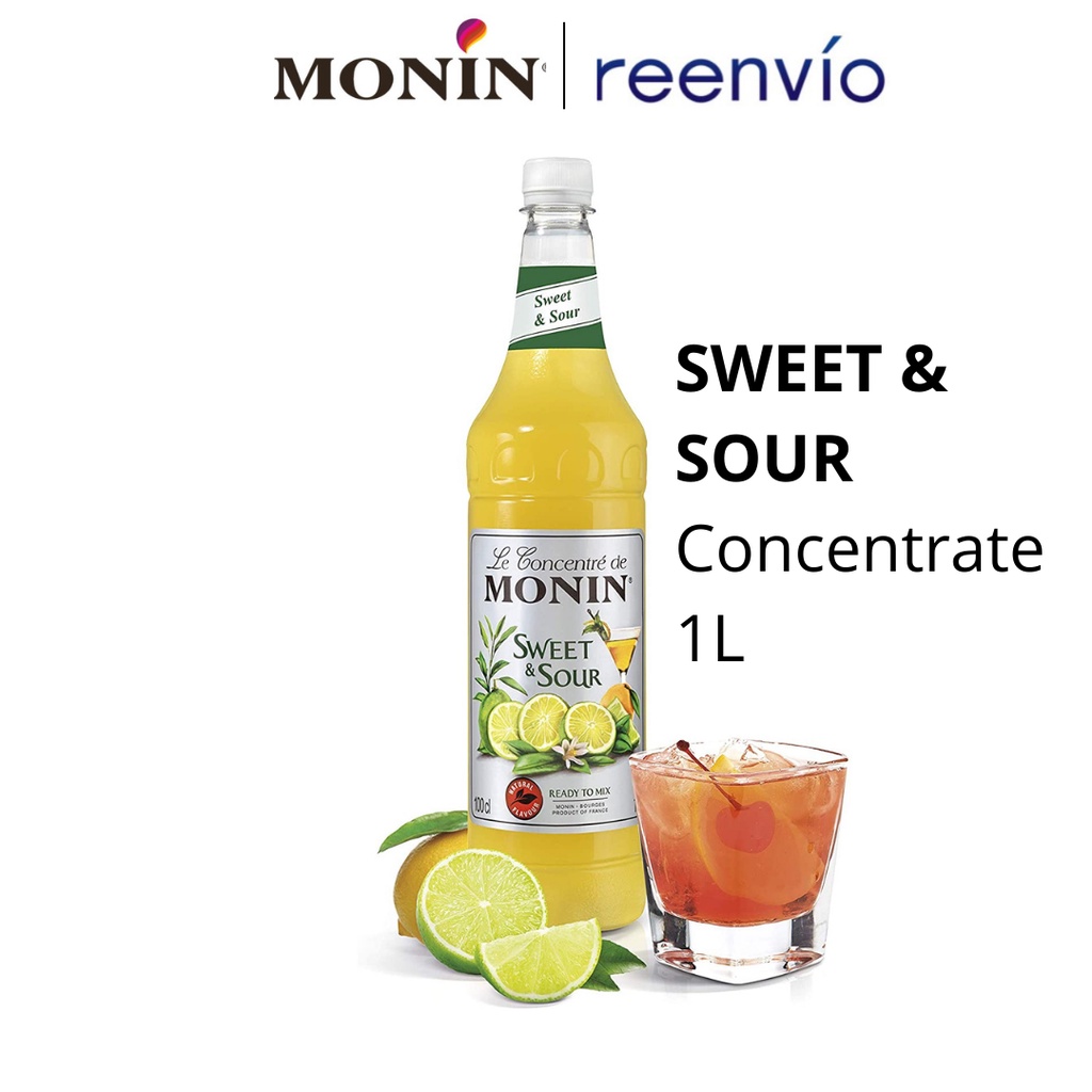 Monin Sweet & Sour Concentrate 1L PET(Margarita Mix) Shopee Philippines