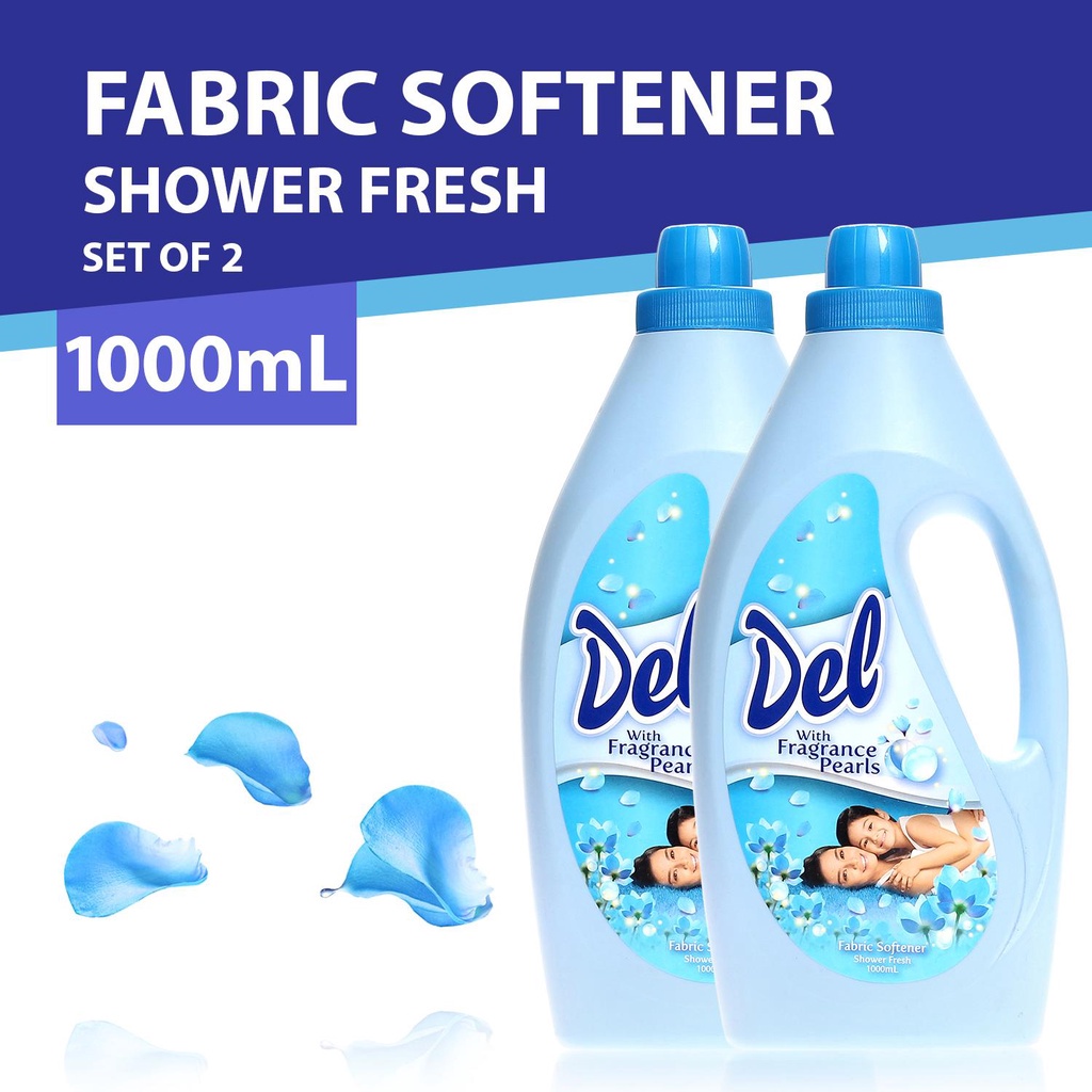 Del Shower Fresh Fabric Softener (1000 mL) Set of 2 Shopee Philippines