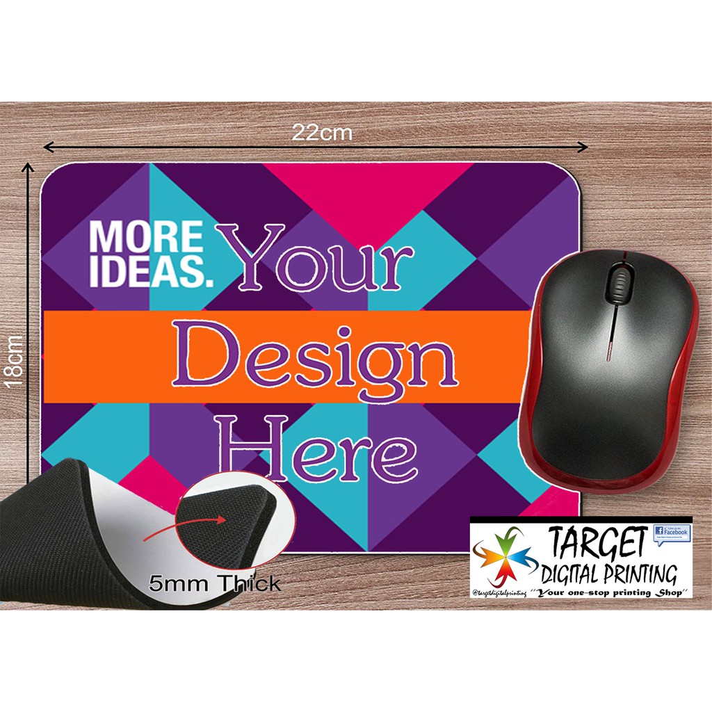Mouse Pad I Customized I 5mm Thick Mouse Pad I High Quality Prints