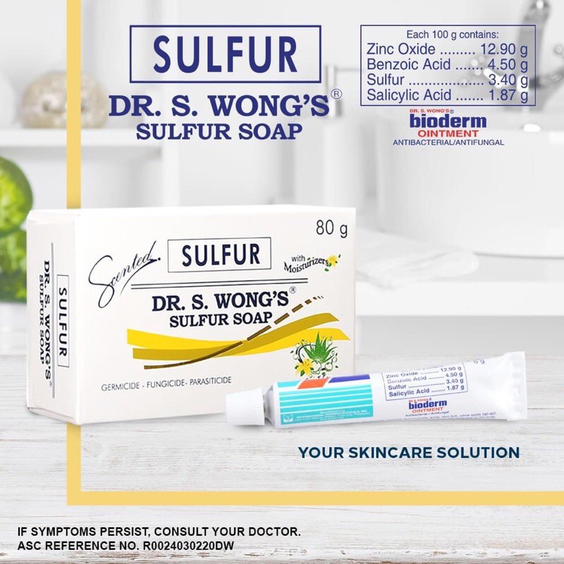 DR. WONG’S SULFUR SOAP + BIODERM OINTMENT Shopee Philippines