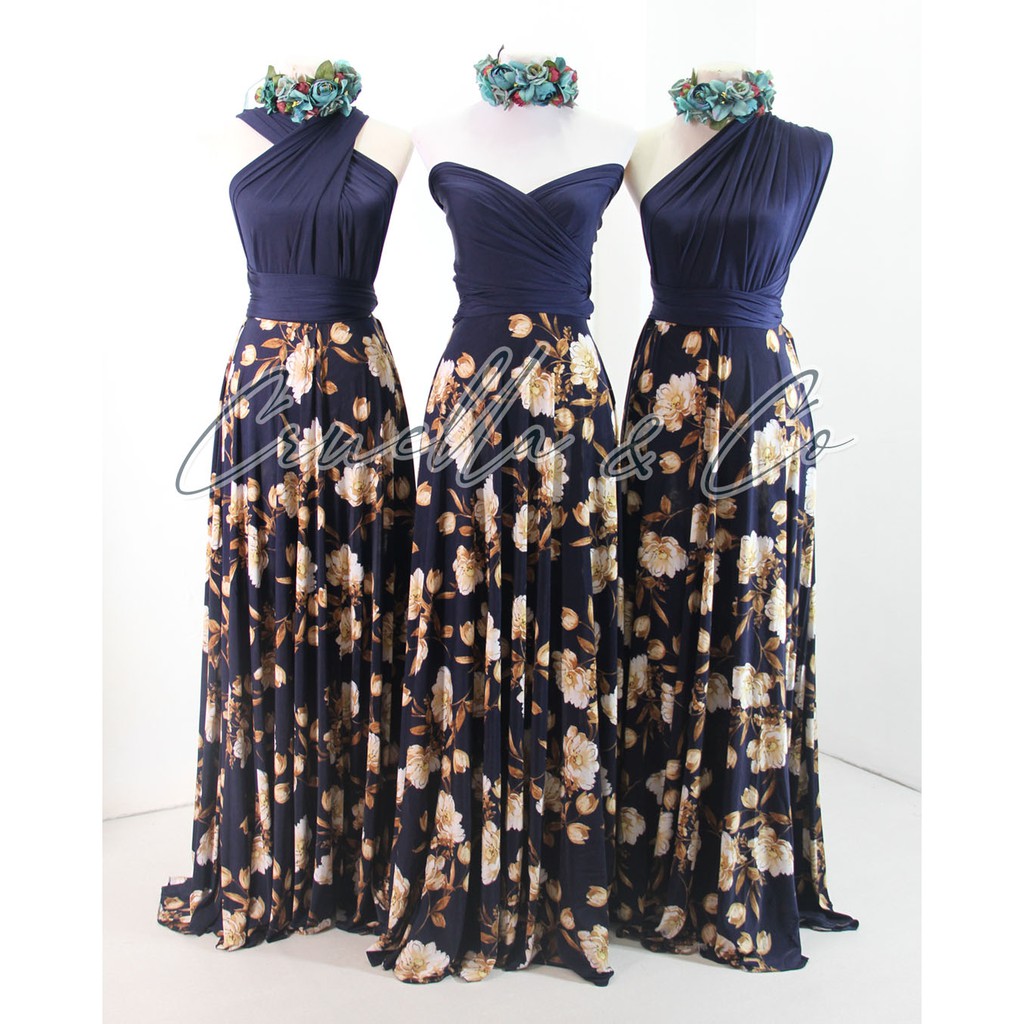 Cruella & Co Printed Combination Infinity Dress w/ INNER