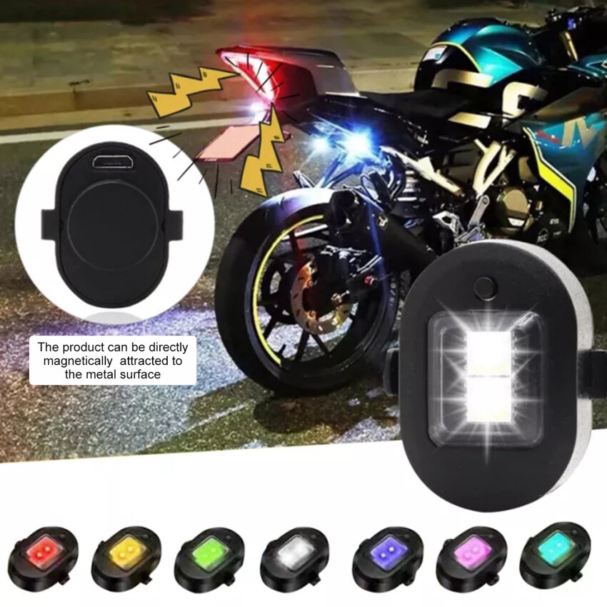 1 pcs Rechargeable Strobe Lights Motorcycle Modified Drone LED Flash LED Position