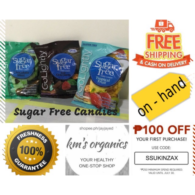 GO LIGHTLY Sugar Free Hard Candies for Diabetics Shopee Philippines