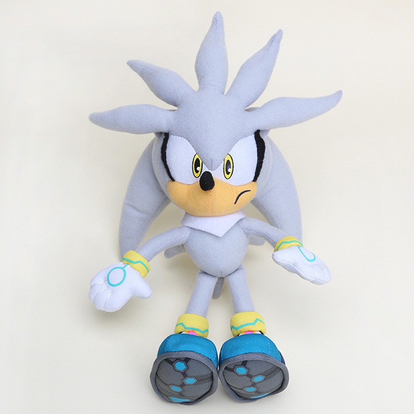 32cm Sonic Silver the Hedgehog Stuffed Animals Plush Toys Soft Doll Sonic toy For Children