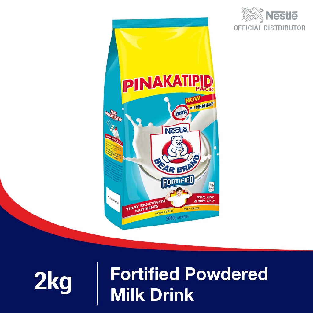 Bear Brand Fortified Powdered Milk Drink 2kg Shopee Philippines