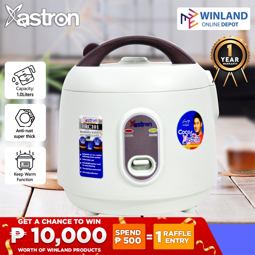 Astron Original Automatic Electric Jar Type Rice Cooker 1.0L 5 Cups 350W JRC101 *Winland