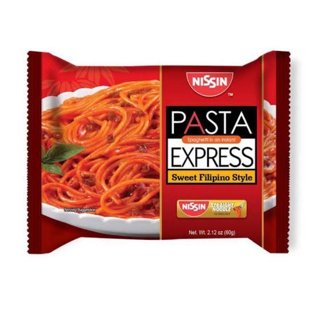 Nissin's Pasta Express Sweet Filipino Style Spaghetti 60 Gm X Pc Nissin
