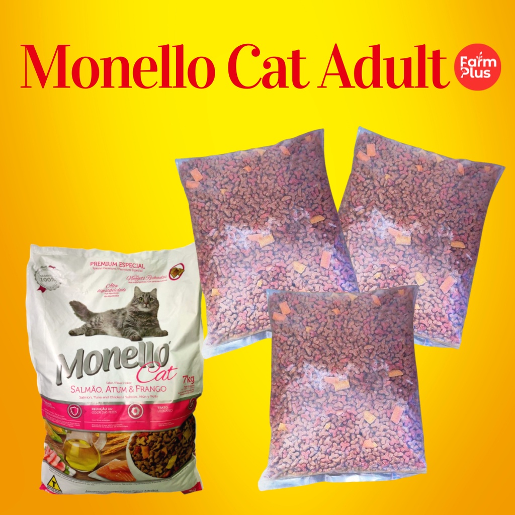 Monello Cat Food Salmon, Tuna & Chicken 1kg (repack) Shopee Philippines