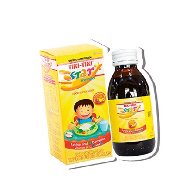 TIKI TIKI STAR Syrup vitamin for KIDS 120 ml NATASHA Shopee Philippines