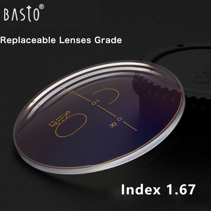 Index 1.67 Resin Prescription Lenses With Grade 25800 for