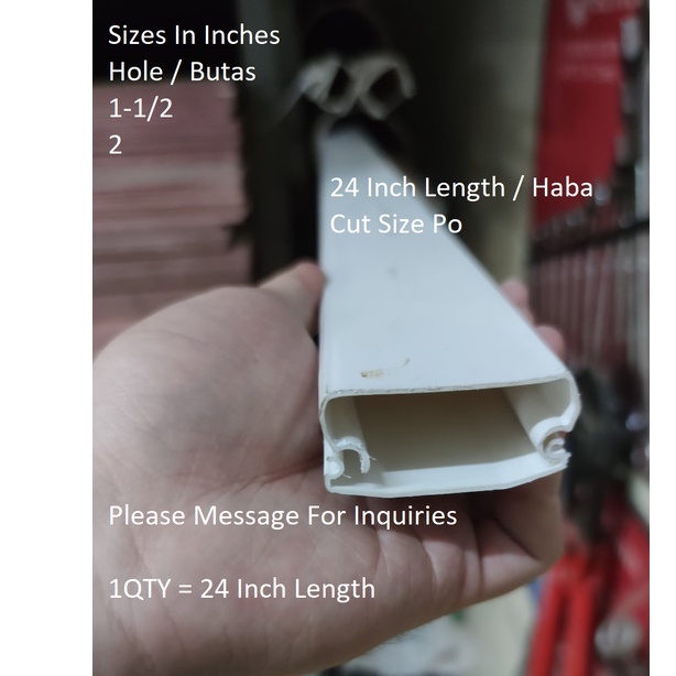 Generic PVC Molding / Moulding Sizes 11/2 Or 2 Inch (Butas) , Length