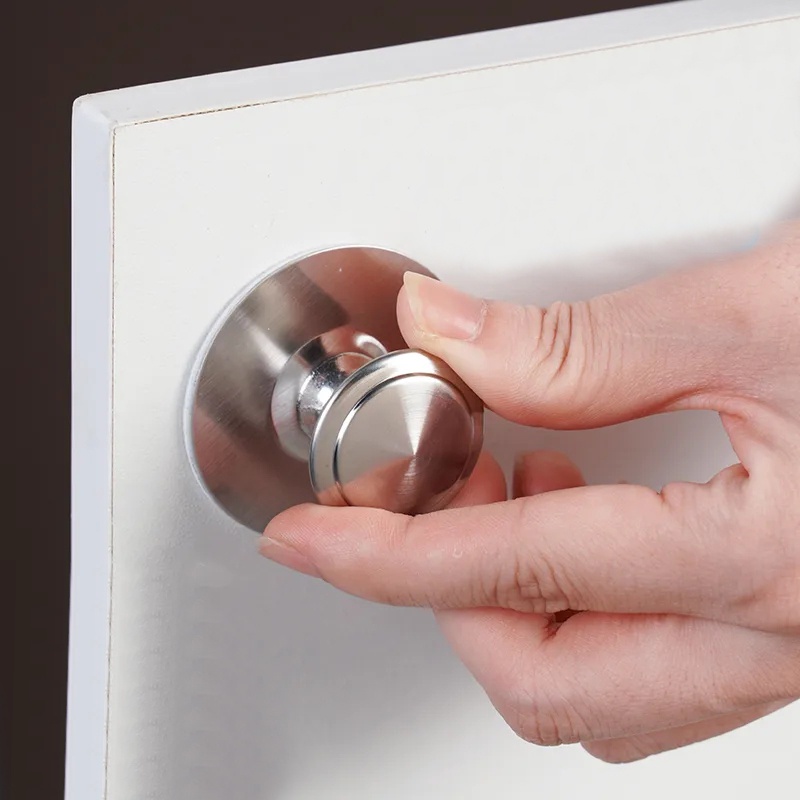 Selfadhesive Round Knobs Stainless Steel Kitchen