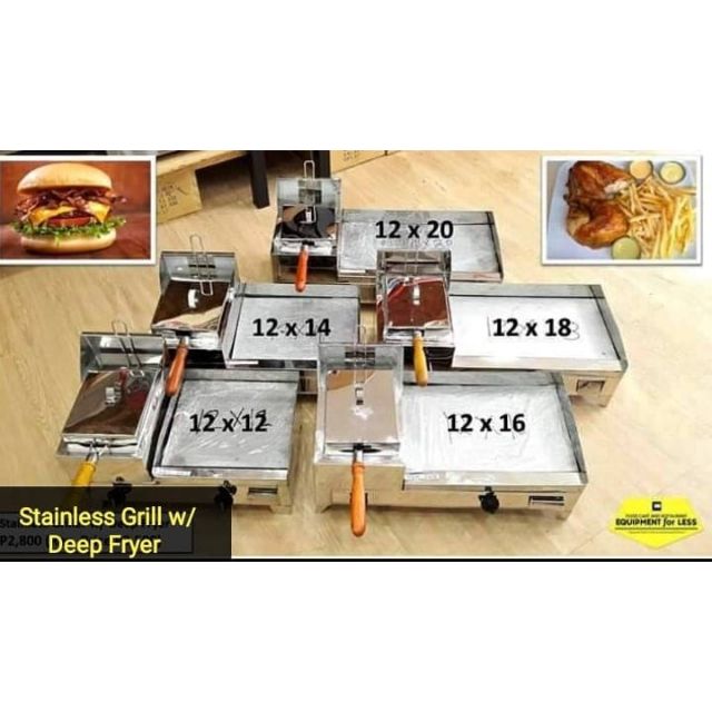 Burger Griddle/Grill w/ Deep Fryer Shopee Philippines