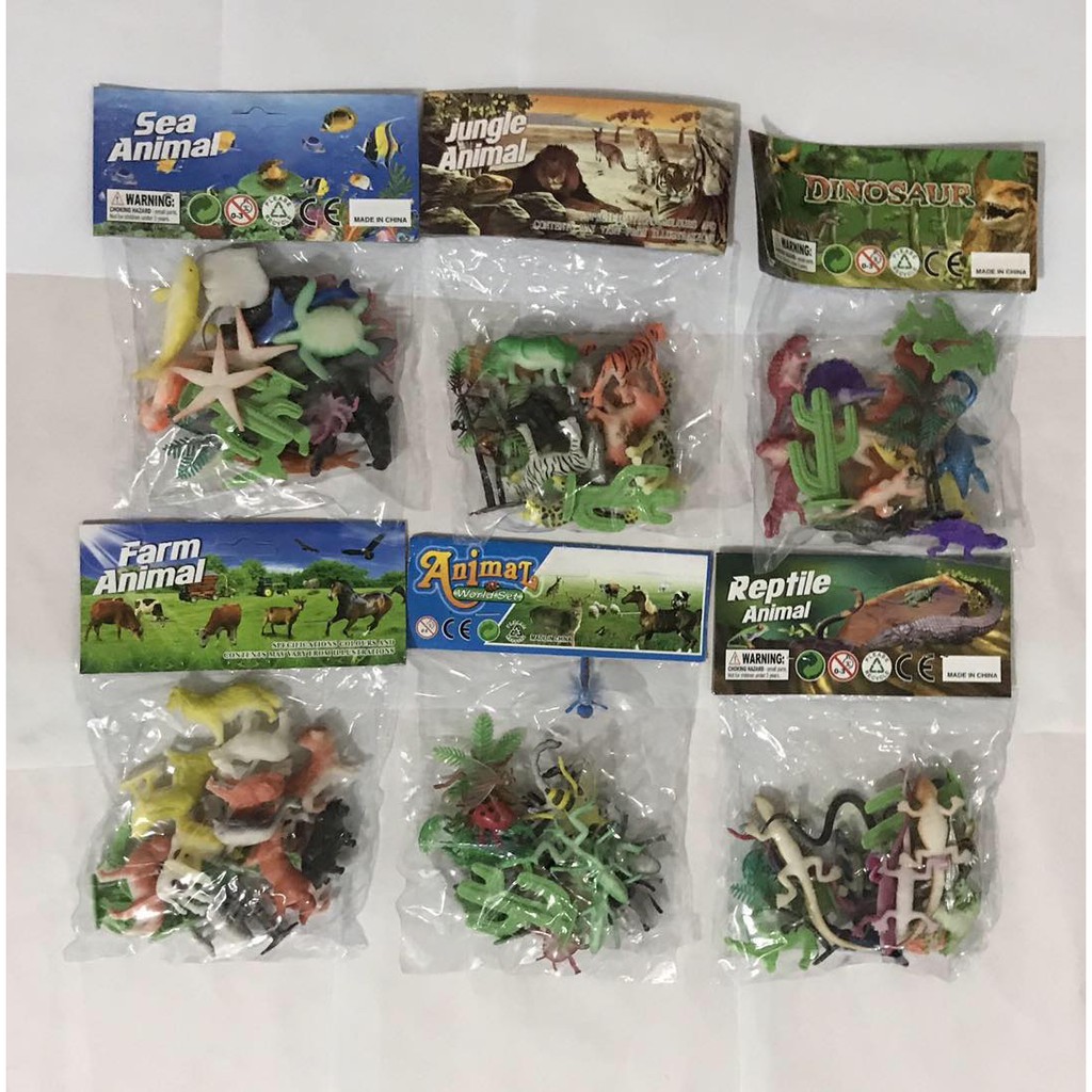 JJT Plastic Mini Animal Toys Shopee Philippines