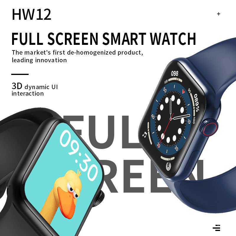 HW12 smart watch 1.57inch full screen bluetooth call custom wallpaper