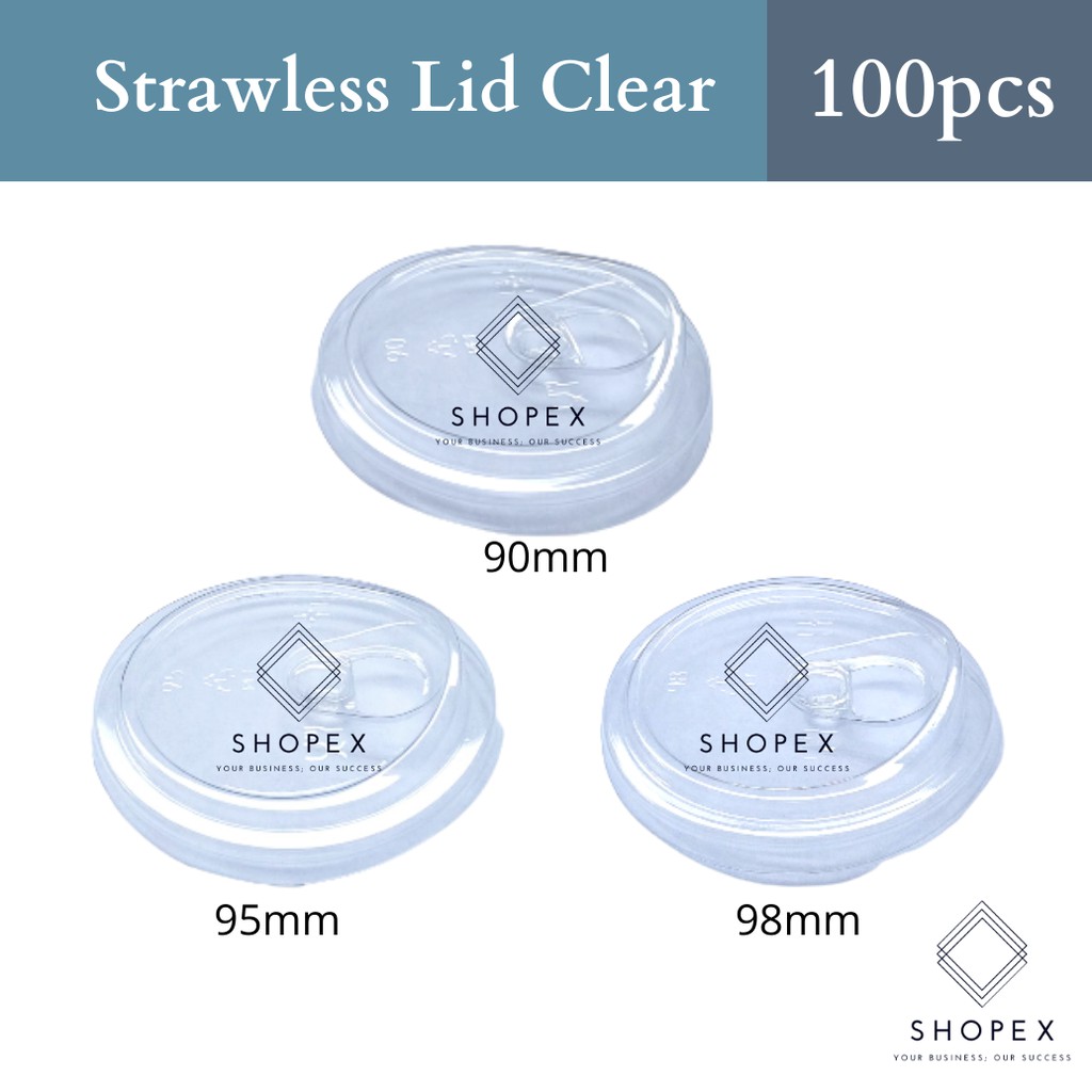 Strawless Lid 90/95/98MM (100pcs / Bundle) Starbucks lid / Milktea Lids / PP Cup / U Cup Lids