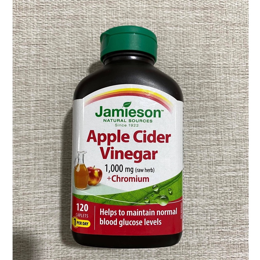 2024 EXP Jamieson Apple Cider Vinegar 1000mg +Chromium, 120 Caplets (Canada) Shopee Philippines