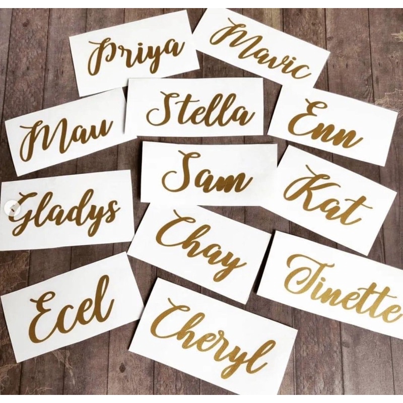 sticker decal cut out names Shopee Philippines
