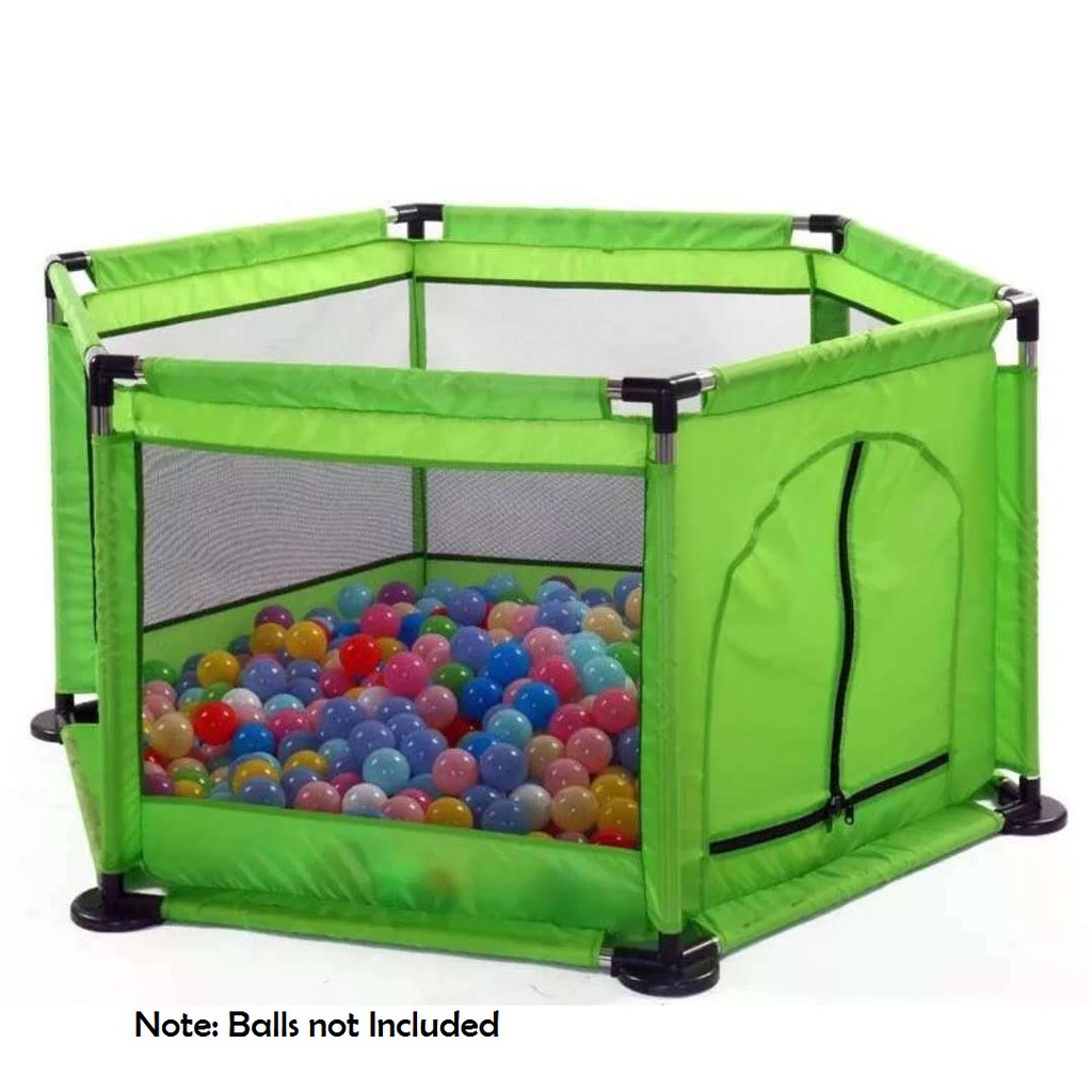 Hexagonal Shape Baby Kid Playpen Safety Play Yard Baby Crib Cradle