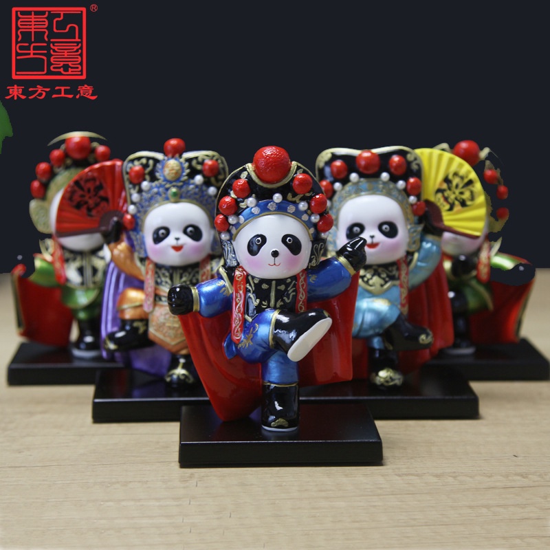 Discount Action Figures Sichuan Opera FaceChanging Panda Ornaments