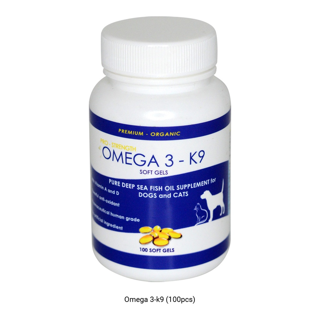 TBSProStrength Omega 3K9 Fish Oil 100 Soft Gels With Vitamin A and D