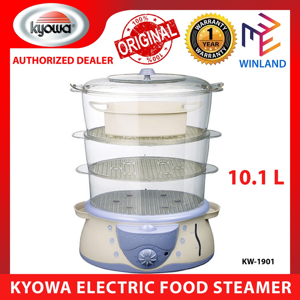 Kyowa 3 Layer Electric Food Steamer with FREE Food Tray and Rice Bowl