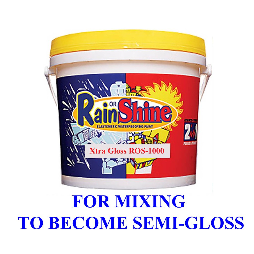 Rain or Shine Elastomeric Waterproofing Paint Gallon/ 4 Liters Premium