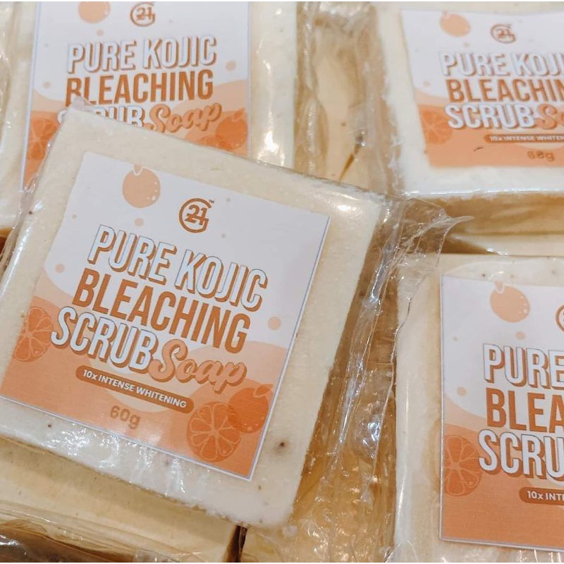 G21 Pure Kojic Bleaching Scrub soap 10x whitening 60g Shopee