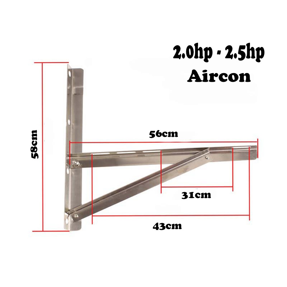 Stainless Outdoor Bracket for 2.0hp 2.5hp Aircon Shopee Philippines