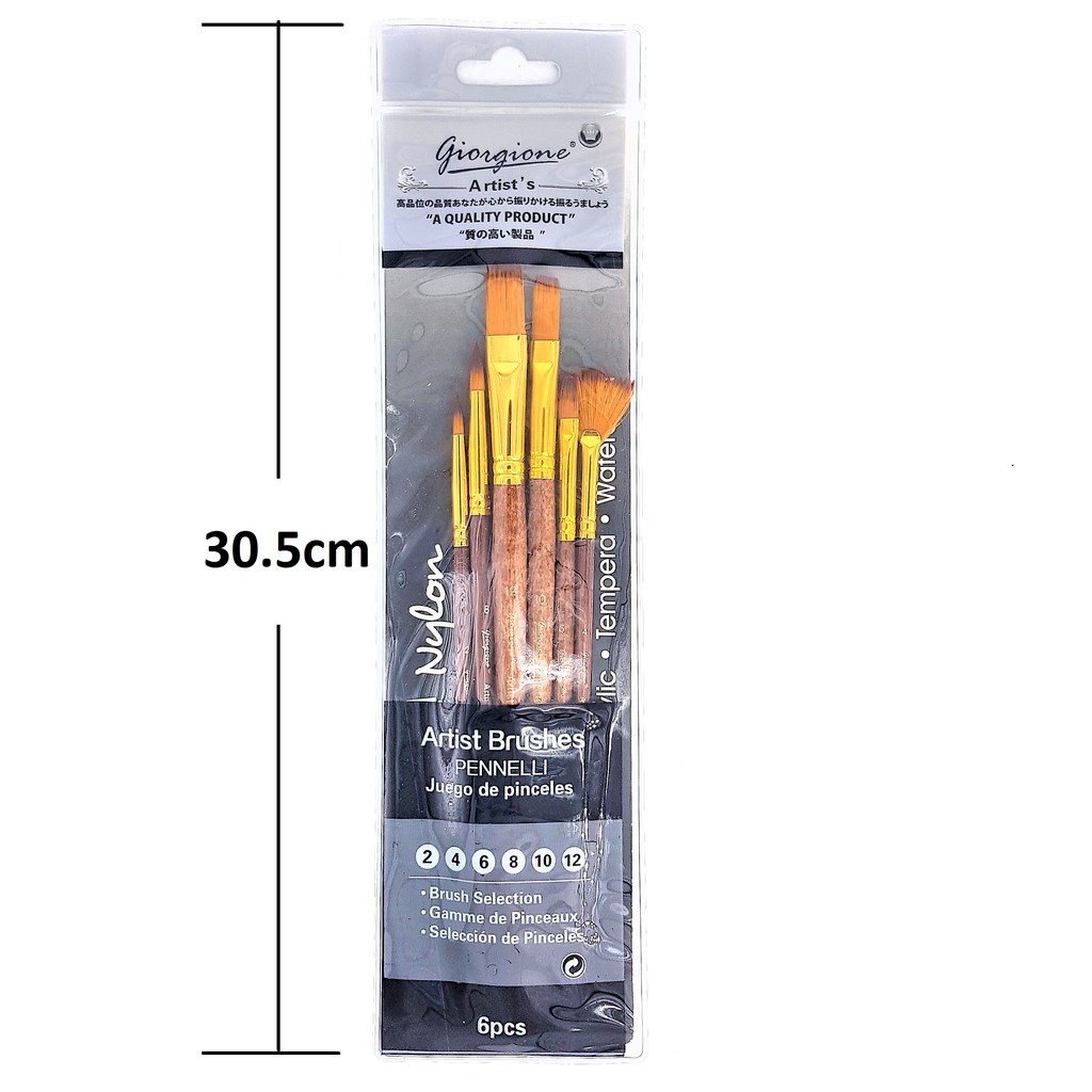 Professional High Quality 6 pcs Artist Brush Set Shopee Philippines