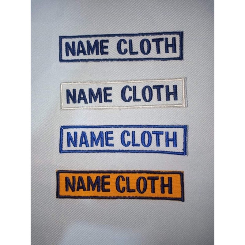NAME CLOTH EMBROIDERY (MANUAL) Shopee Philippines