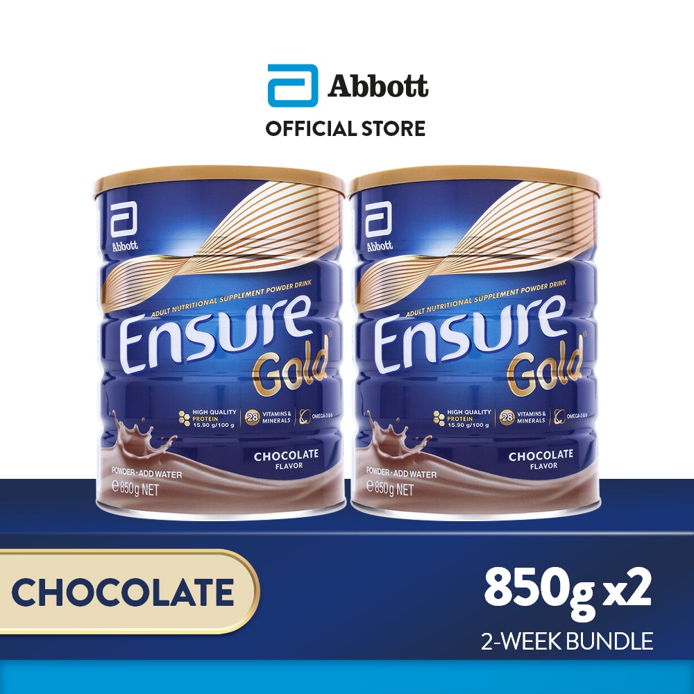 Ensure Gold HMB Chocolate 850G For Adult Nutrition Bundle of 2 Shopee Philippines