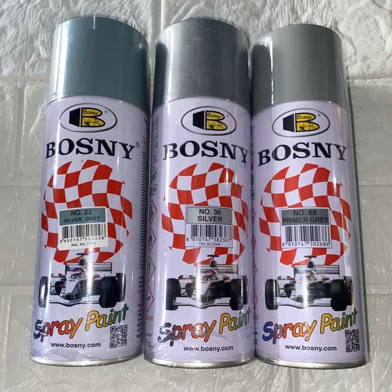 BOSNY 68 PRIMER GREY/ 22 SILVER GREY/ 36 SILVER Shopee Philippines