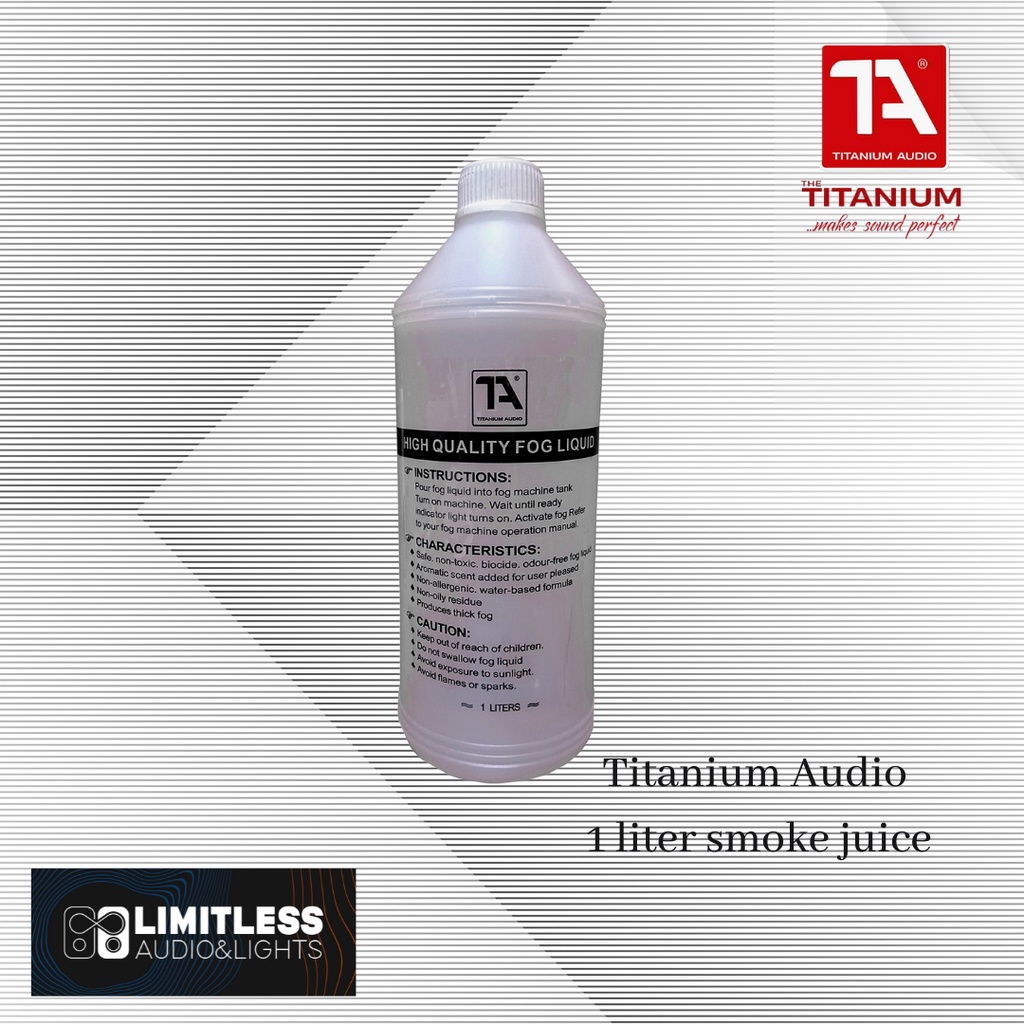 titanium Audio High Quality FOG LIQUID for SMOKE MACHINE / FOG MACHINE