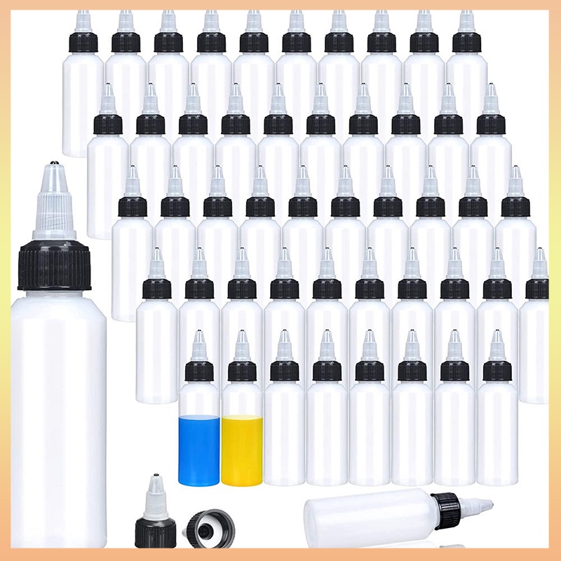 Plastic Squeeze Bottles With Twist Top Cap Small Squeeze Bottles Clear Color Bottle Small Round