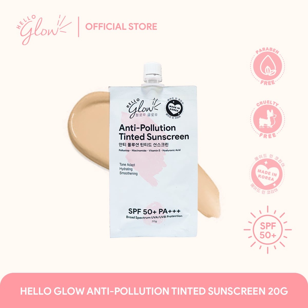Hello Glow AntiPollution Tinted Sunscreen 20G Shopee Philippines