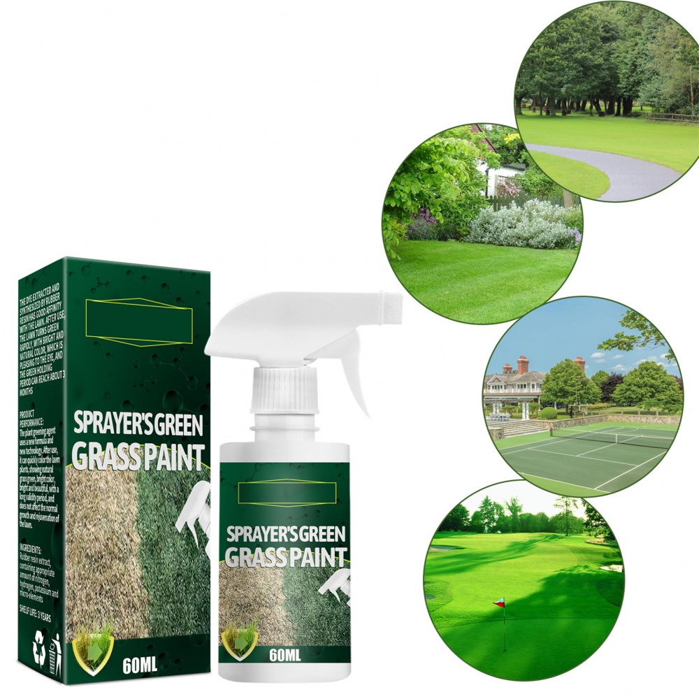 Grass and Turf Paint Sprayer Natural PetFriendly Lawn Colorant Turns