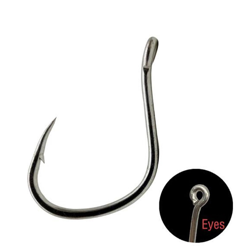 JK 30pcs Pike Sea Eye Hook Light Casting DIY Assist Jig Hook Slow Pitch Jigging Offshore Fishing